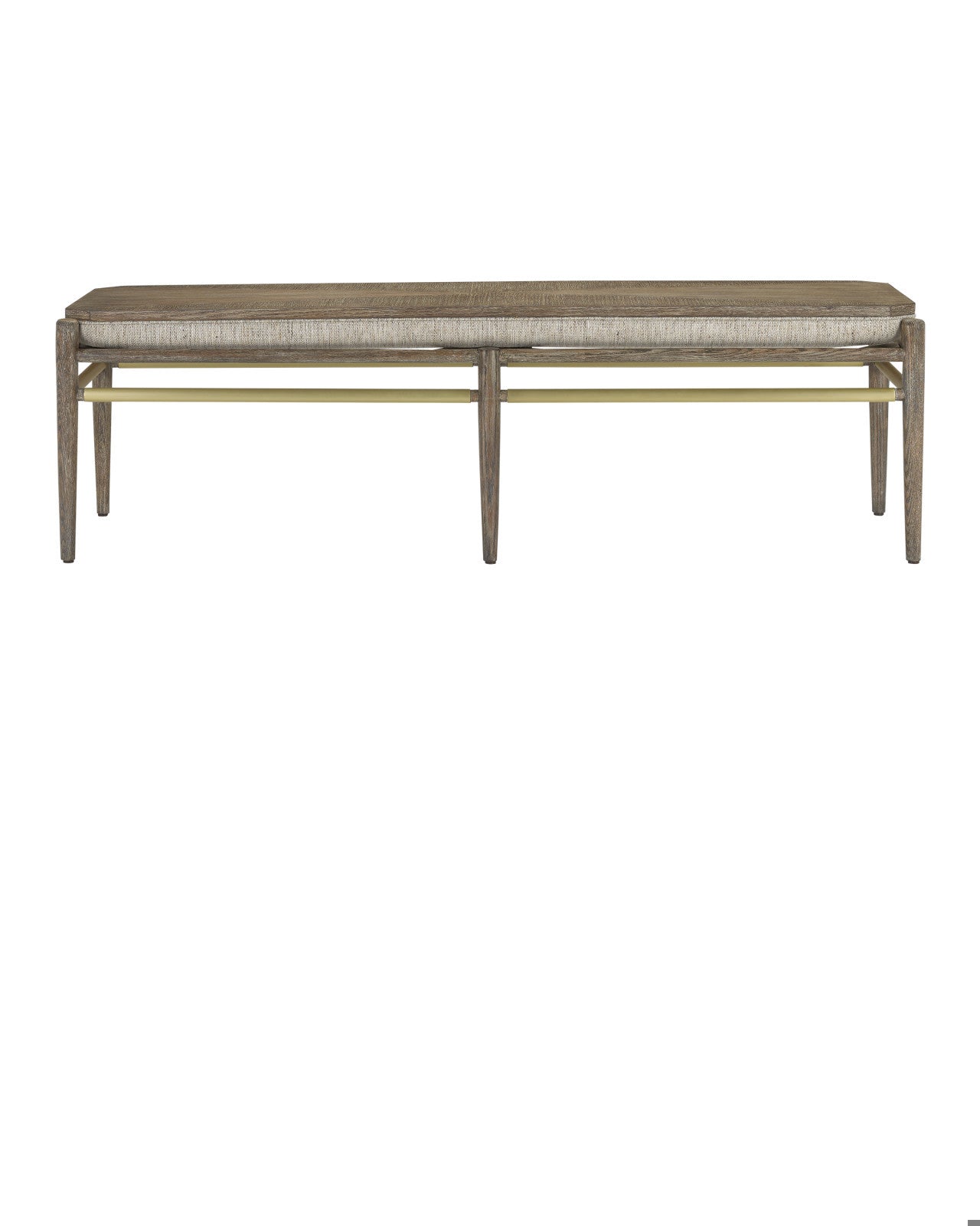 Visby Light Pepper Bench, Calcutta Linen
